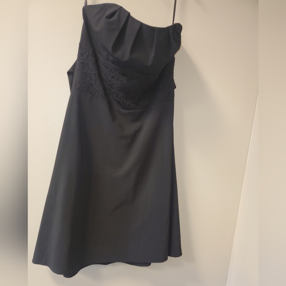 NWT White House Black Market  Convertible Black Women's Dress‎ 14